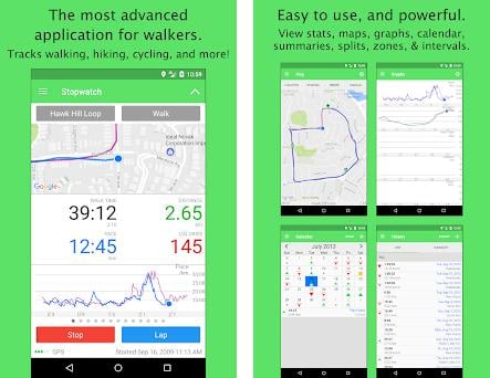 Walkmeter Walking & Hiking GPS preview screenshot