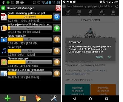 Download Manager preview screenshot