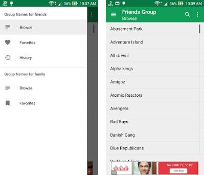 Group Names for Watsapp preview screenshot