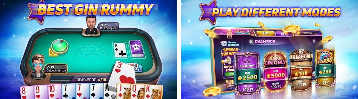 Gin Rummy Stars - Play Free Online Rummy Card Game preview screenshot