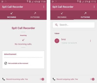 Love calls recorder Spyx automatic preview screenshot