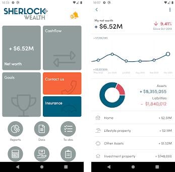 Sherlock Wealth preview screenshot